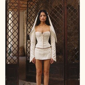 TOP Mirror Palais Medici Pearl corset top W/O veil